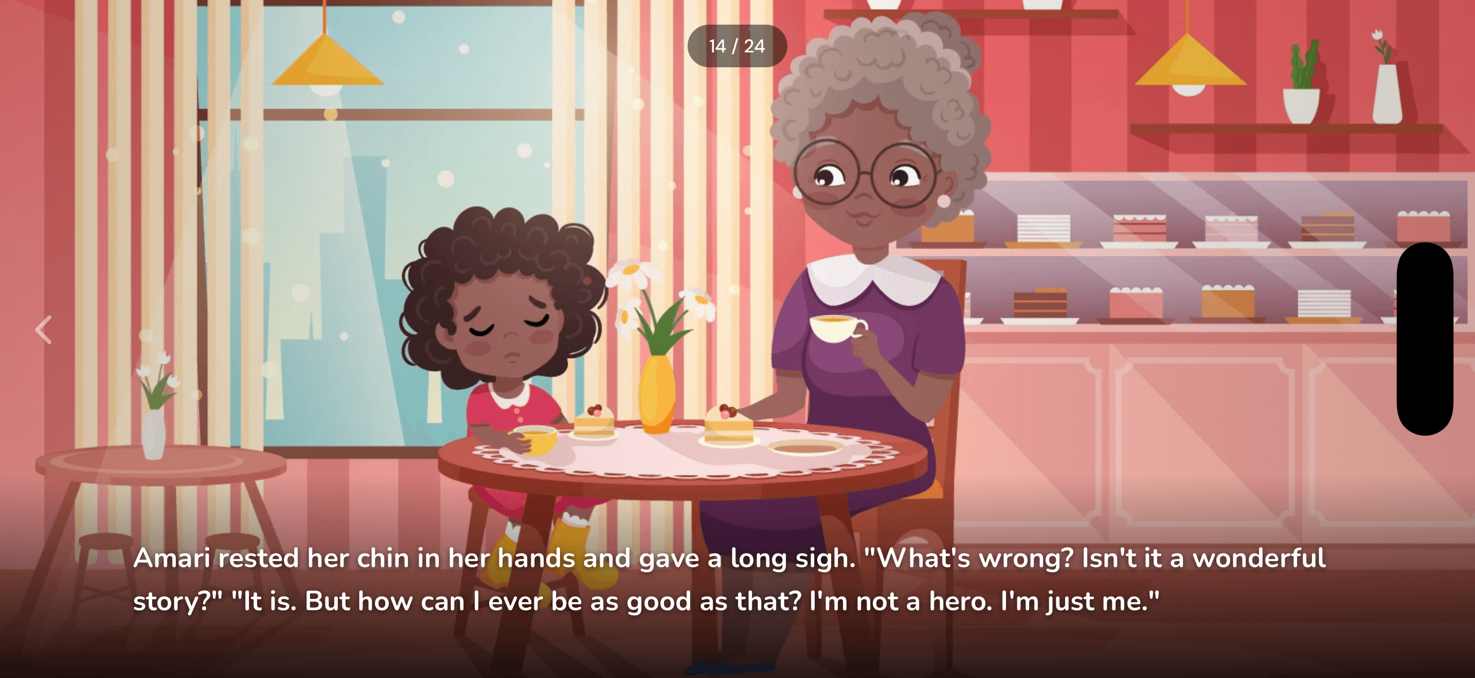 Story illustration — tea time